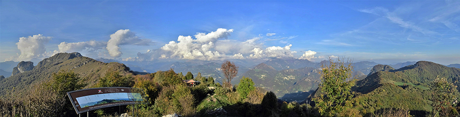Dal Pizzo Cerro (1285 m) vista panoramica suile Prealpi Orobie